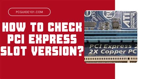 how to test pcie slot.